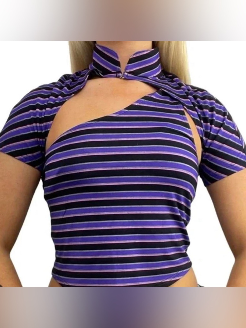I.Am.Gia Lara 2 Piece Purple Top Size S